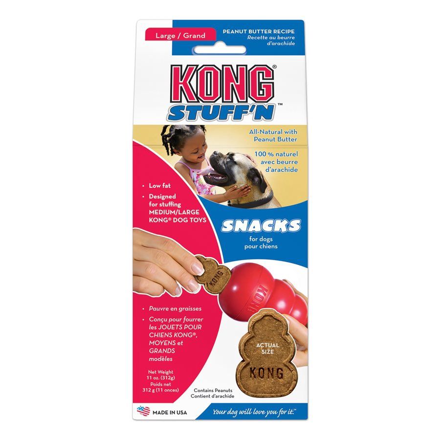 Kong - Biscuit pour chien «Stuff&#39;N» / Beurre d&#39;arachide, Format: Petit