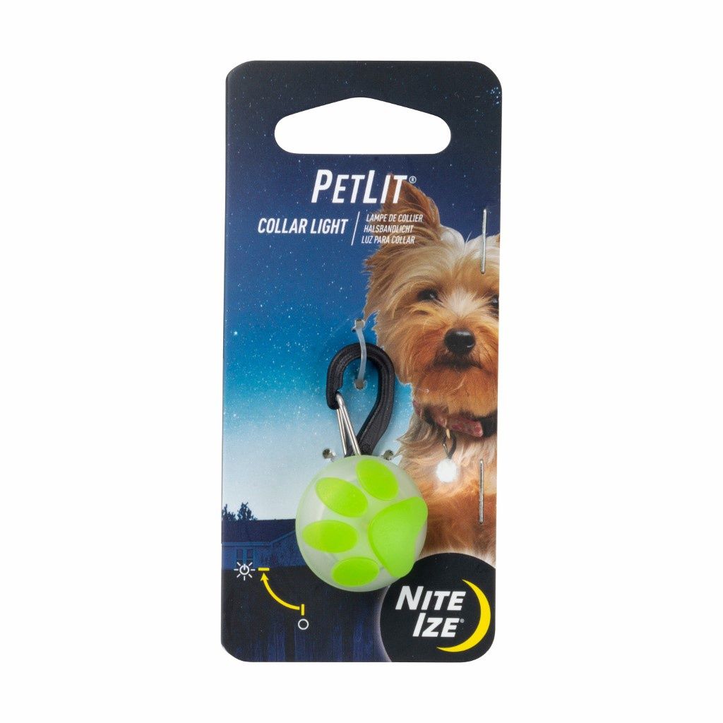 NiteIze - Lumière LED pour collier / Patte vert lime