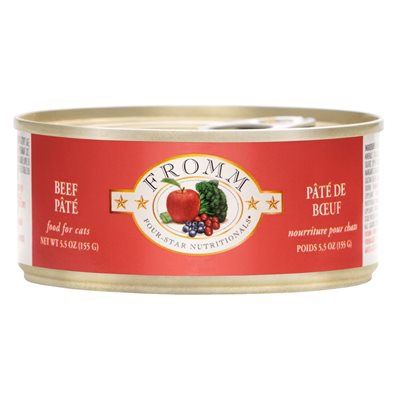 Fromm Four Star - Conserve pour chats / Pâté de boeuf - 5.5oz