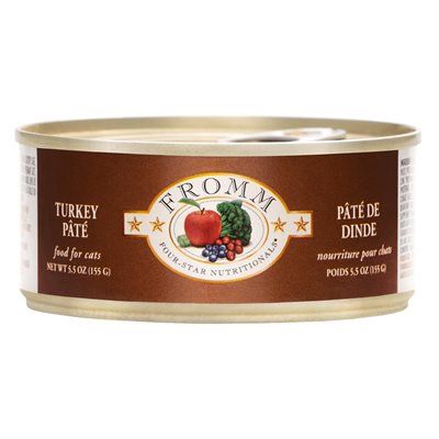 Fromm Four Star - Conserve pour chats / Pâté de dinde - 5.5oz