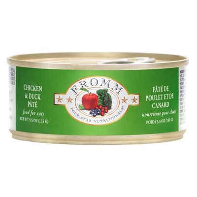 Fromm Four Star - Conserve pour chats / Pâté de poulet &amp; canard - 5.5oz