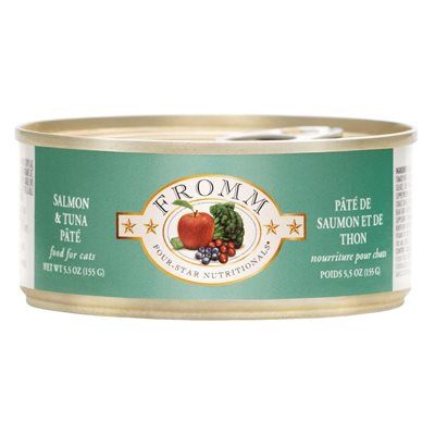 Fromm Four Star - Conserve pour chats / Pâté de saumon &amp; thon - 5.5oz