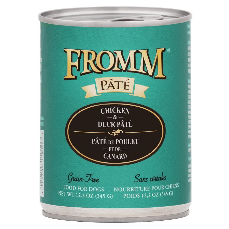 Fromm Four Star -Conserve pour chiens / Pâté de poulet &amp; canard sans grain - 12oz