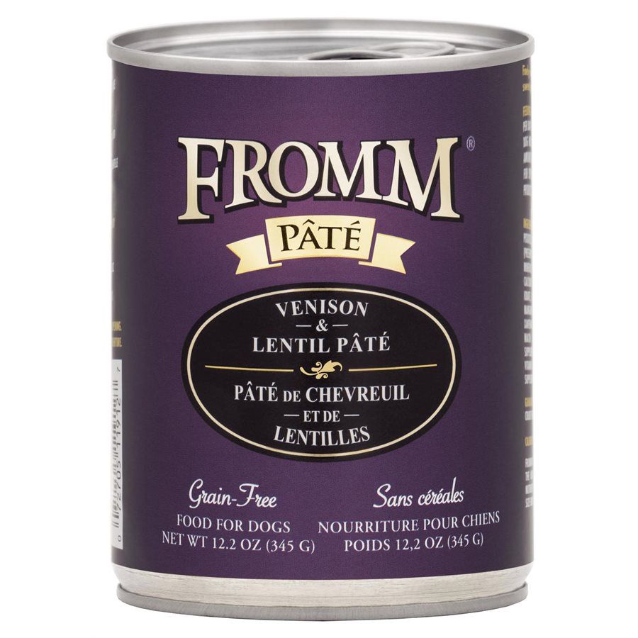 Fromm Four Star - Conserve pour chiens / Pâté de chevreuil &amp; lentille - 12oz
