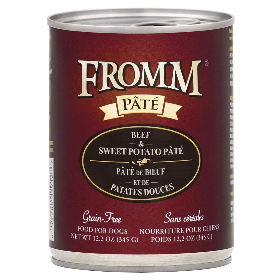 Fromm Four Star - Conserve pour chiens / Pâté de boeuf &amp; patates douces - 12oz