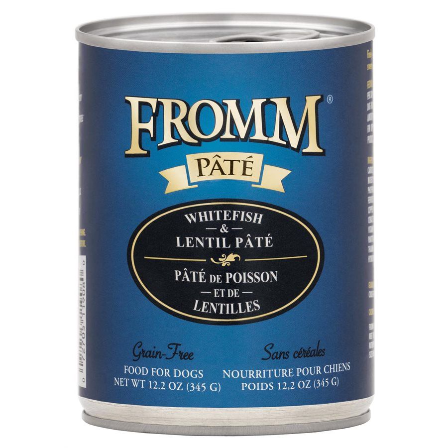 Fromm Four Star - Conserve pour chiens / Pâté de poisson &amp; lentilles sans grain - 12oz