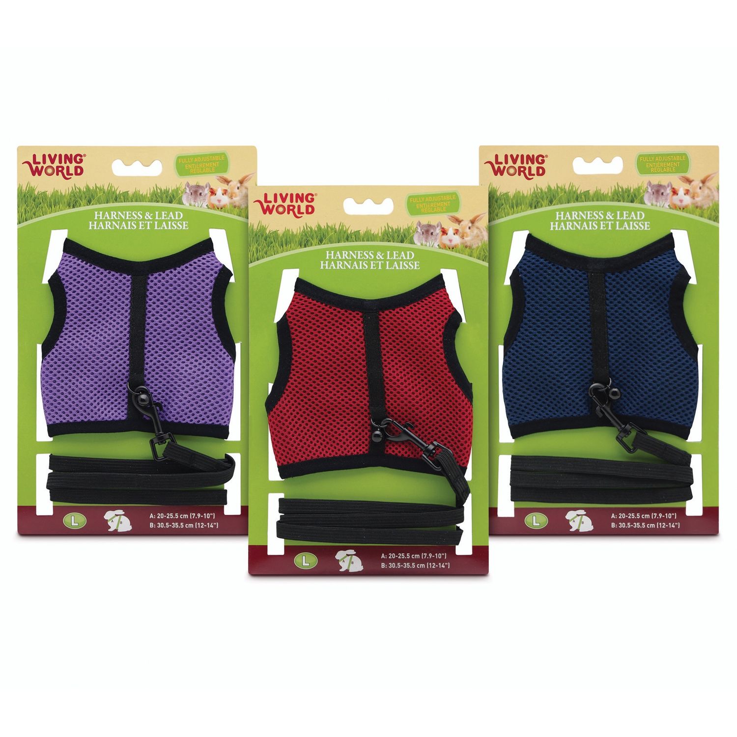 Living World ensemble harnais et laisse pour lapin / Grand