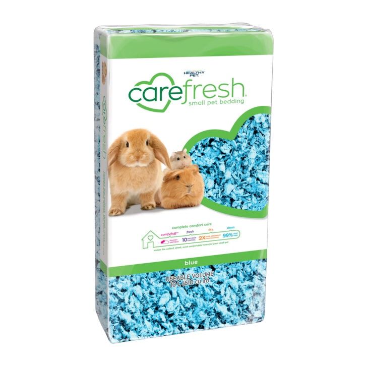 Carefresh Blue - Litière de papier pour rongeurs - Bleue, Format: 10 L