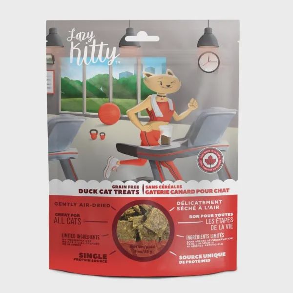 Lazy Kitty - Gâterie tendre pour chat / Canard sans grain - 3oz