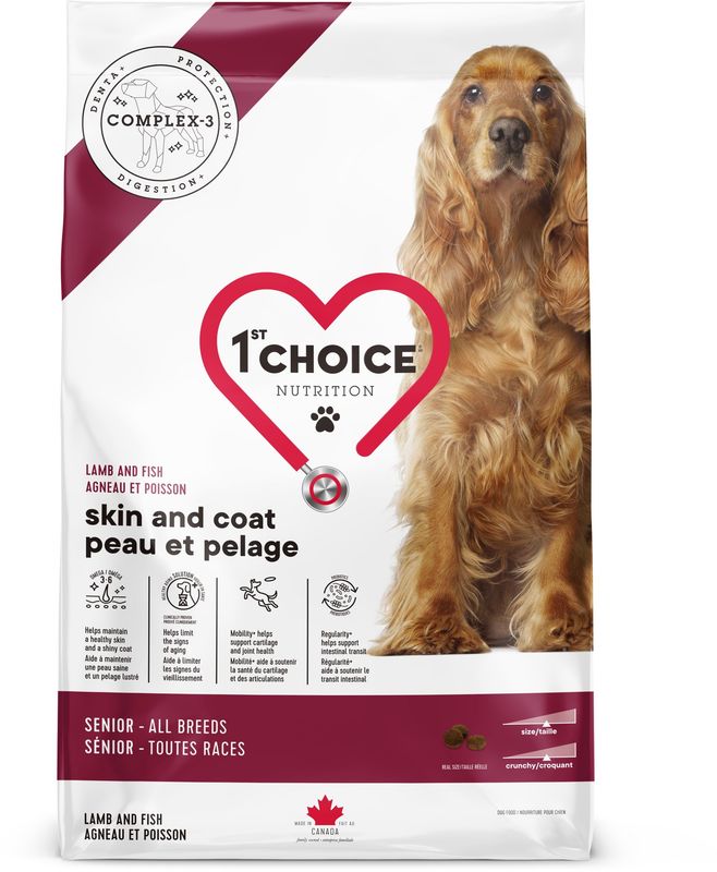 1st Choice chien sénior - Formule peau &amp; pelage à l&#39;agneau / 11kg