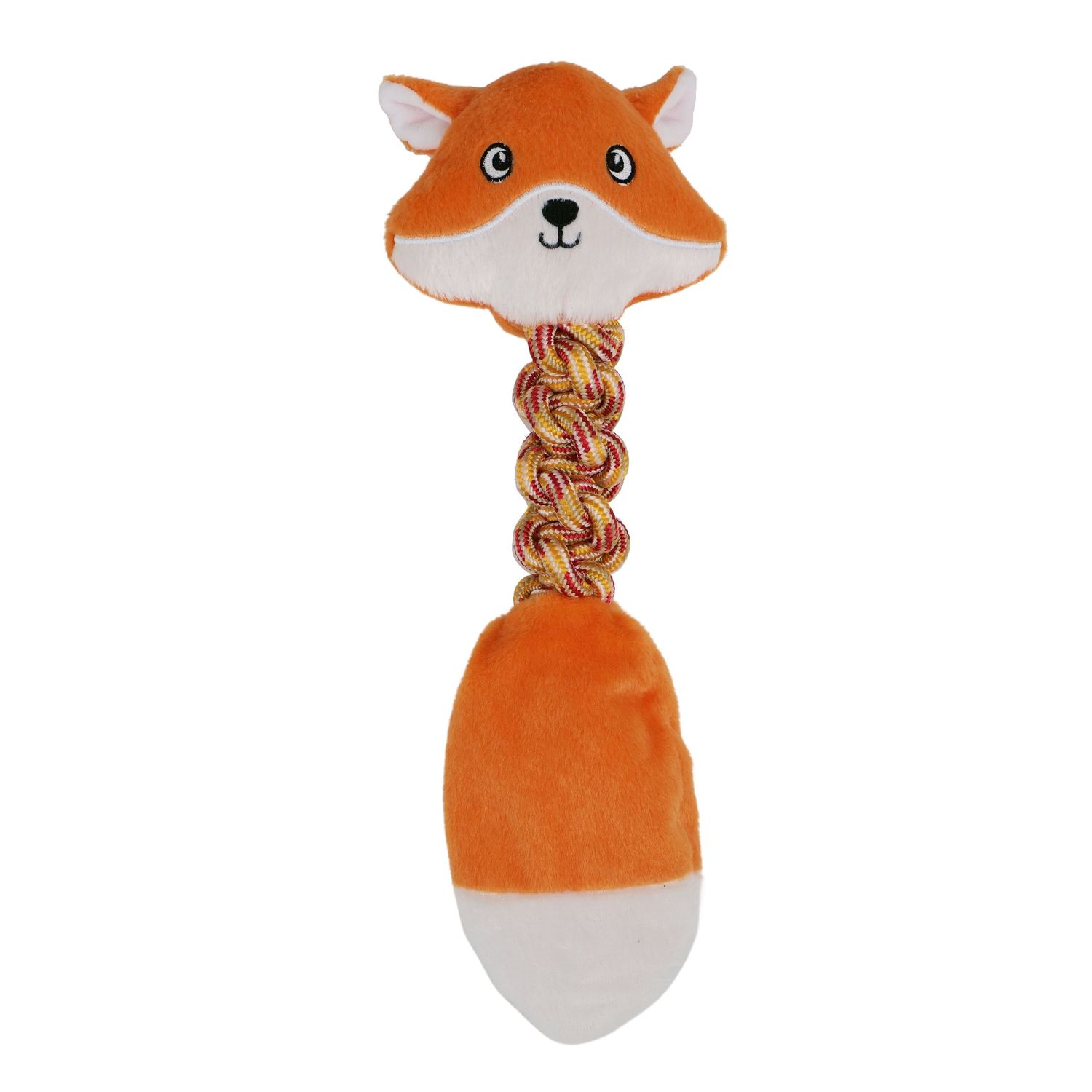 Bud&#39;z - Jouet en peluche avec corde / Renard roux 43cm