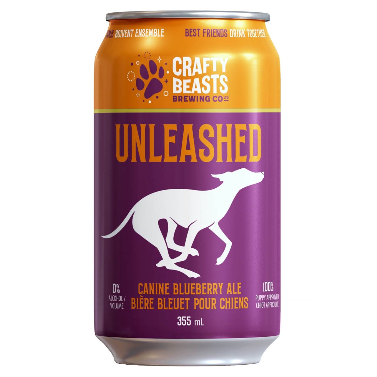 Unleashed Bluberry Ale - Bière pour chien aux bleuets / 355ml