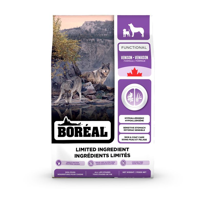 Boréal Functional - Nourriture à ingrédients limités pour chien / Venaison