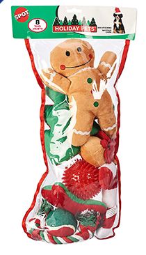 Spot - Bas de Noël pour chien / 8 jouets assortis