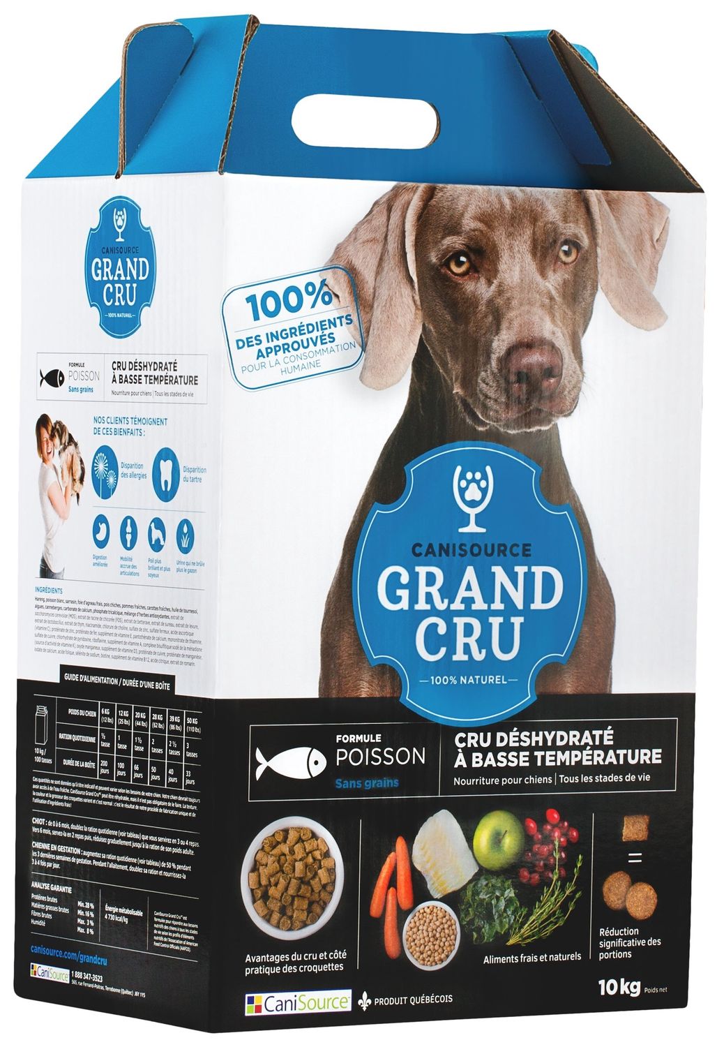 Canisource Grand Cru nourriture pour chien - Poisson sans grains, Format: 10 kg