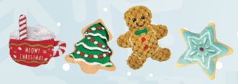 Kong Holiday Scrattles - Café félin / Jouets assortis pour chat