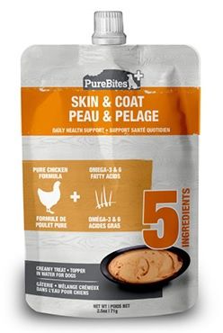 Purebites Plus Mélange crémeux pour chien - 2.5 oz (71g), Fonction: Peau/Pelage