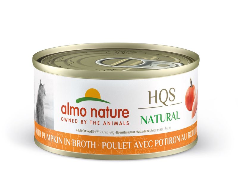 Almo Nature HQS Natural conserve pour chat - Poulet &amp; Citrouille au bouillon / 70g