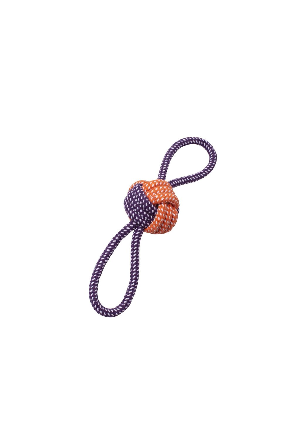 Bud&#39;z Jouet de corde pour chien - Papillon de touline orange &amp; mauve / 29 cm
