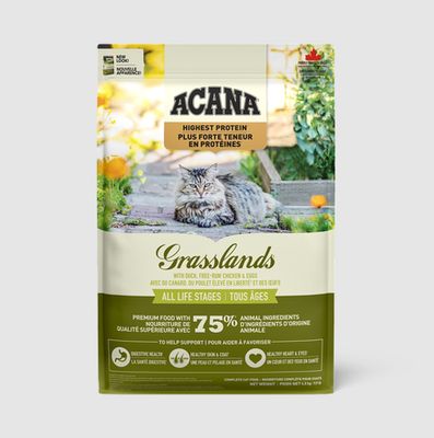 Acana haute protéine - Nourriture pour chat adulte / Grasslands