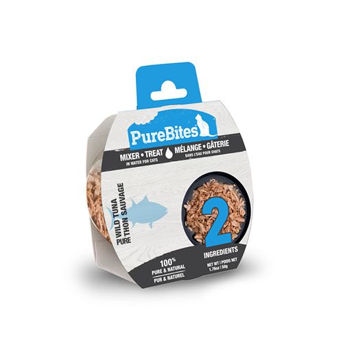 Purebites Mélange humide pour chats / 1.76 oz, Saveur: THON SAUVAGE