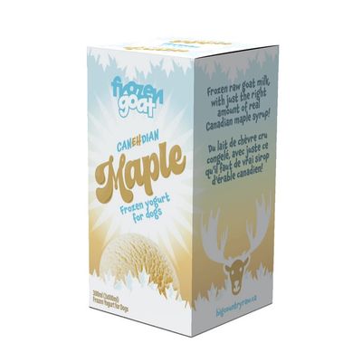 BCR -  Yogourt glacé - Lait de chèvre au sirop d&#39;érable canadien (300ml)