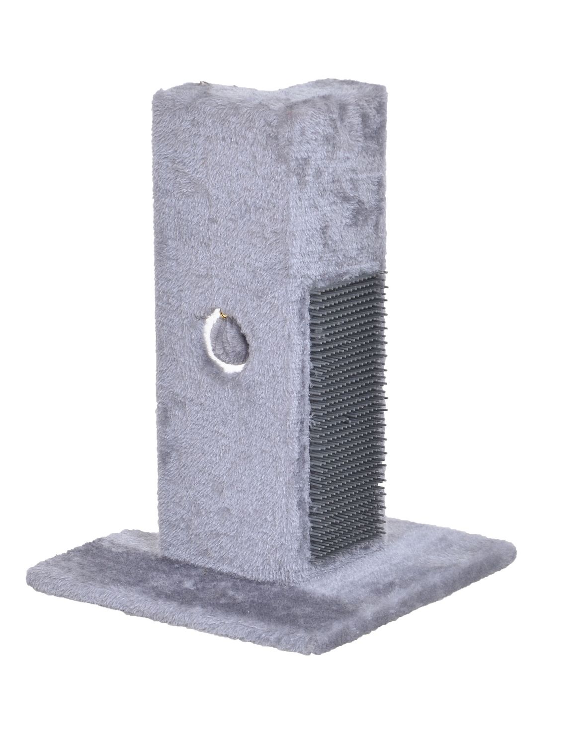 Bud&#39;z Poki station de jeu pour chat / Protège-coin avec peigne intégré - Gris