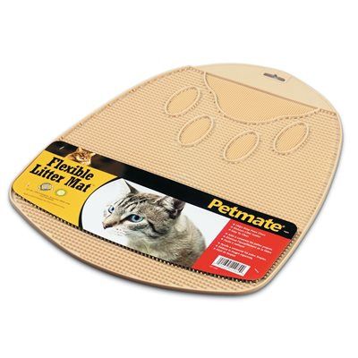 Petmate Tapis de litière flexible en caoutchouc