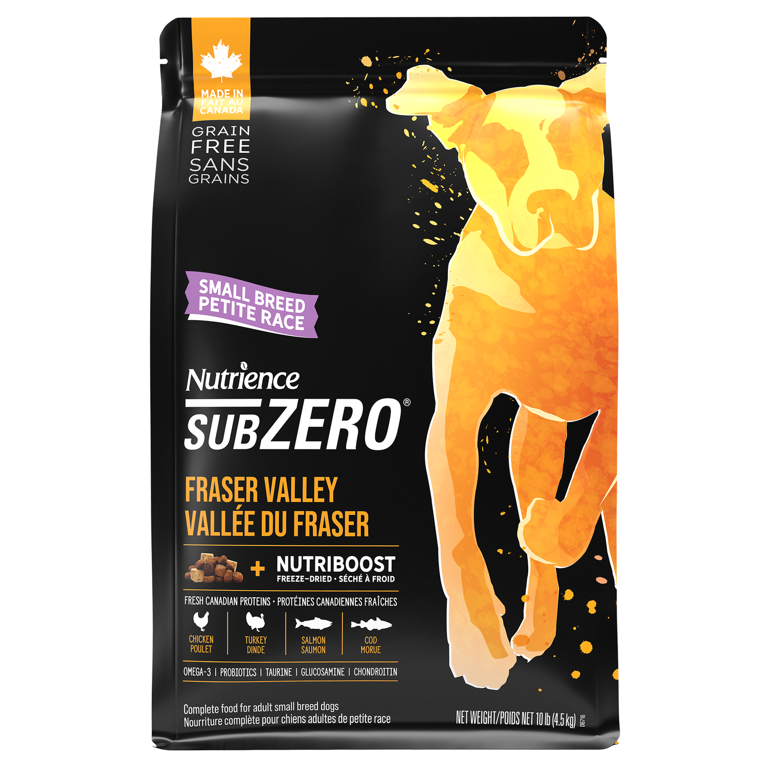 Nutrience SubZero nourriture pour chiens de petite race / Vallée du Fraser - 4.5 kg