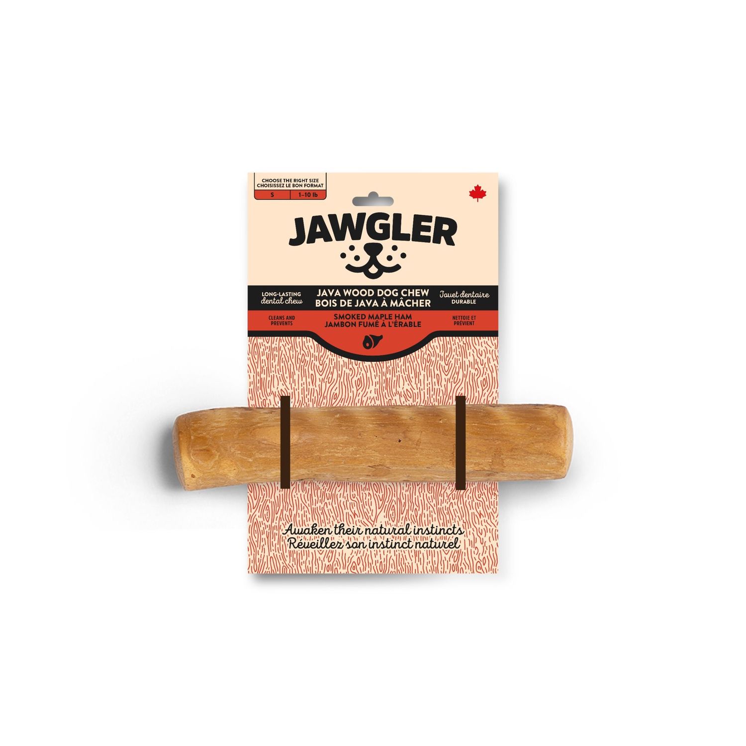 Jawgler - Bois de Java / Jambon fumé à l&#39;érable, Taille: Petit