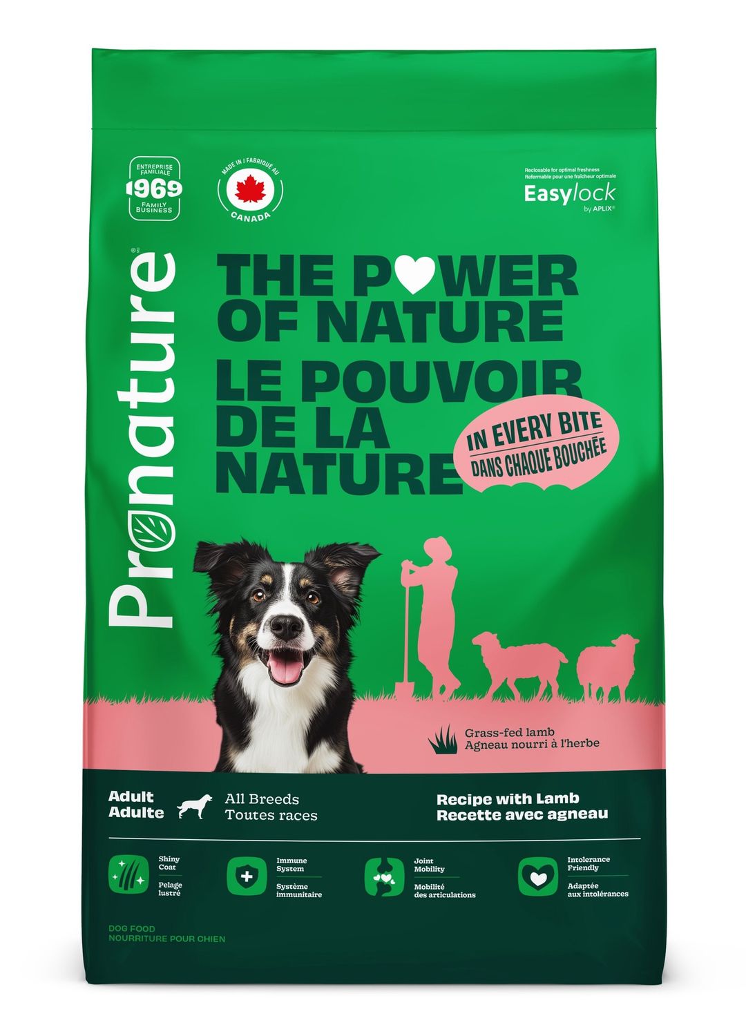 Pronature Nourriture - Chien adulte toutes races / Agneau 11,3 kg