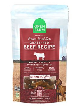 Open Farm - Galettes-repas lyophilisées de bœuf / 17.5 oz (496 g)