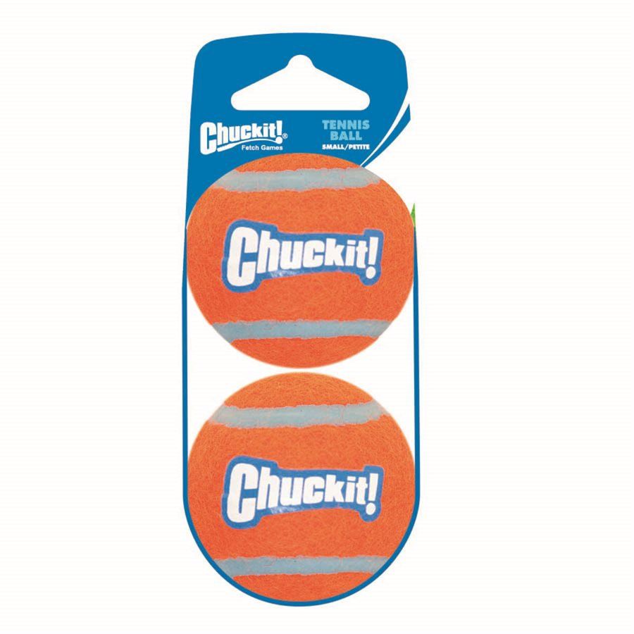 CHUCK IT! Balle de tennis compatible avec lance-balle / Petite / Paquet de 2