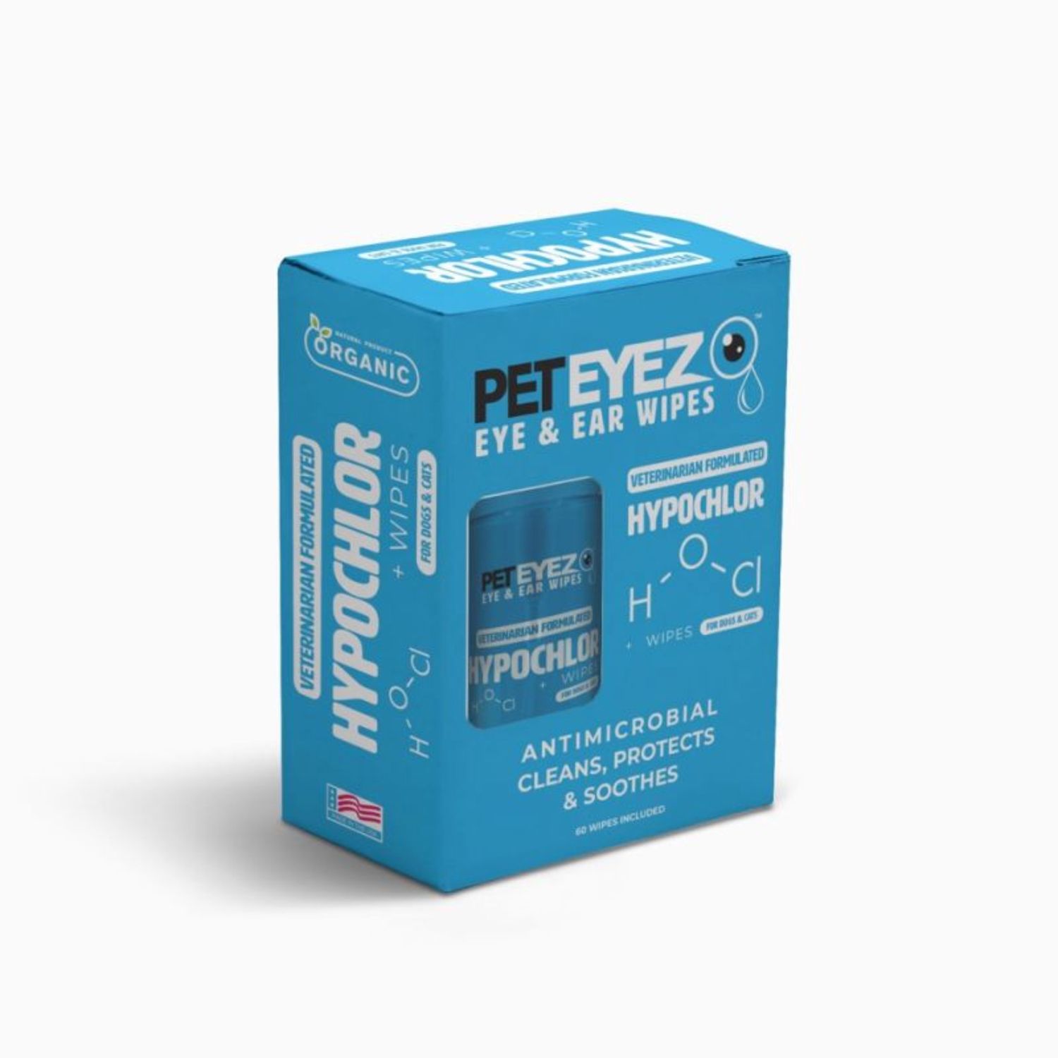 Peteyez - Lingettes Hypochlor pour yeux et oreilles
