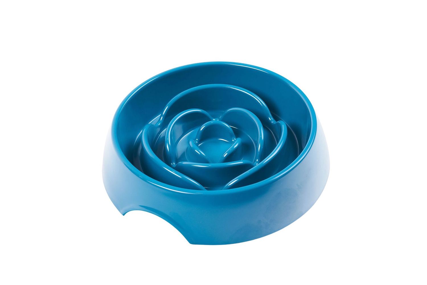 Messy Mutts - Bol ralentisseur pour chien, 3 tasses / Bleu