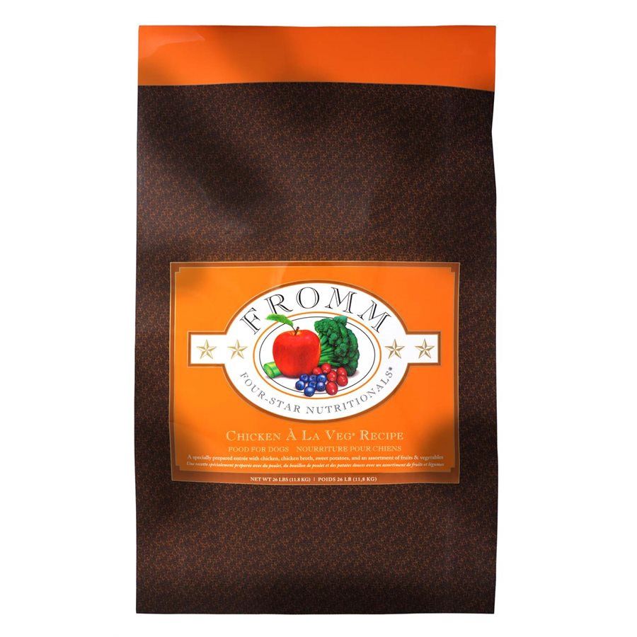 Fromm Four-Star Chien - Toute étape de vie / Poulet a la Veg - 11,8 kg ( 26 Lbs )