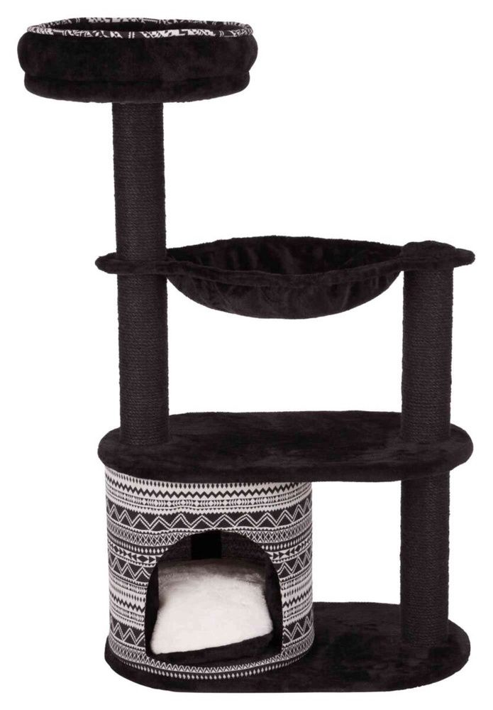 Arbre à chat GIADA / Noir &amp; Blanc, 112 cm