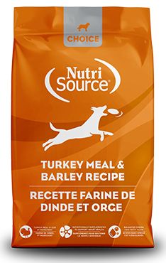 Nutrisource Choice - Nourriture pour chien adulte, toutes races / Dinde et orge / 40 lb