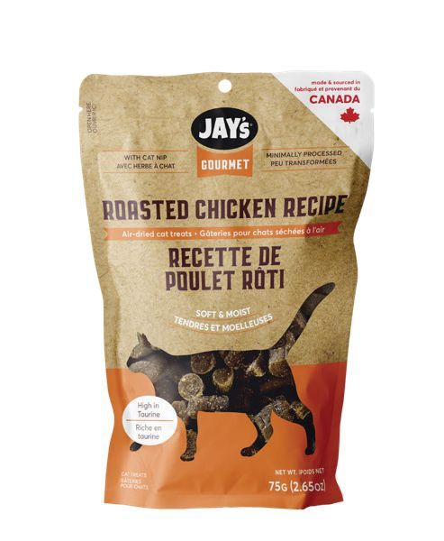 Jay&#39;s Gourmet - Gâteries tendres pour chat / Poulet rôti (75 g)