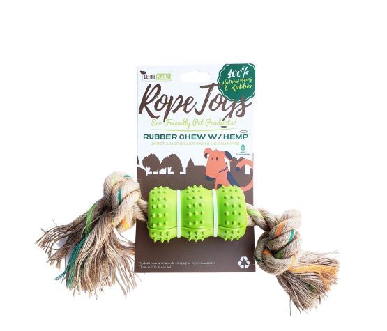 Define Planet - Jouet pour chien / Corde de chanvre et caoutchouc, Format: Grand