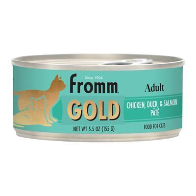 Fromm Gold - Pâté  pour chat adulte / Poulet, canard &amp; saumon 5.5 oz (155 g)