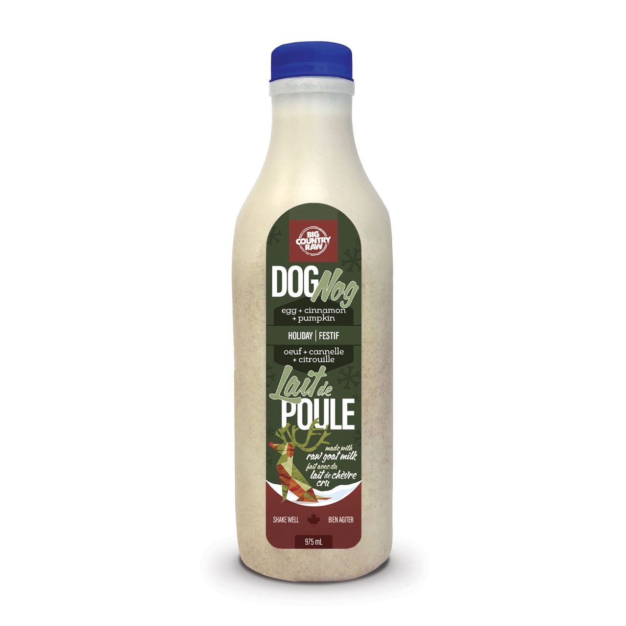 BCR Dog Nog au lait de chèvre cru - 975 ml