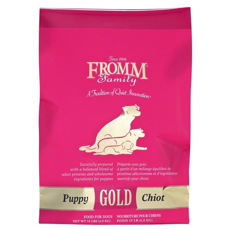 Fromm Gold - Chiot toutes races / Poulet, Format: 15 lb (6.8 kg)