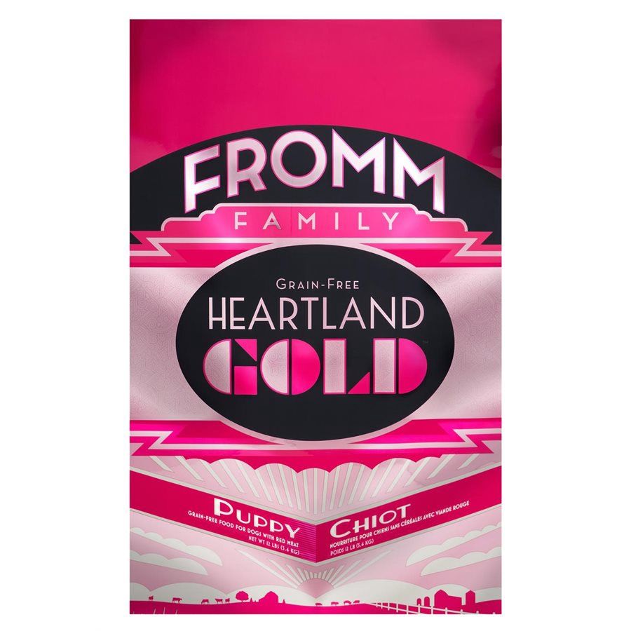 Fromm Heartland Gold - Chiot toutes races / Viandes rouges sans grains, Format: 4 LB (1.8 KG)