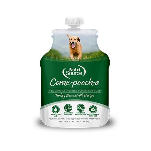 Nutrisource Come-pooch-a Bouillon pour chien - 12 oz, Saveur: Dinde