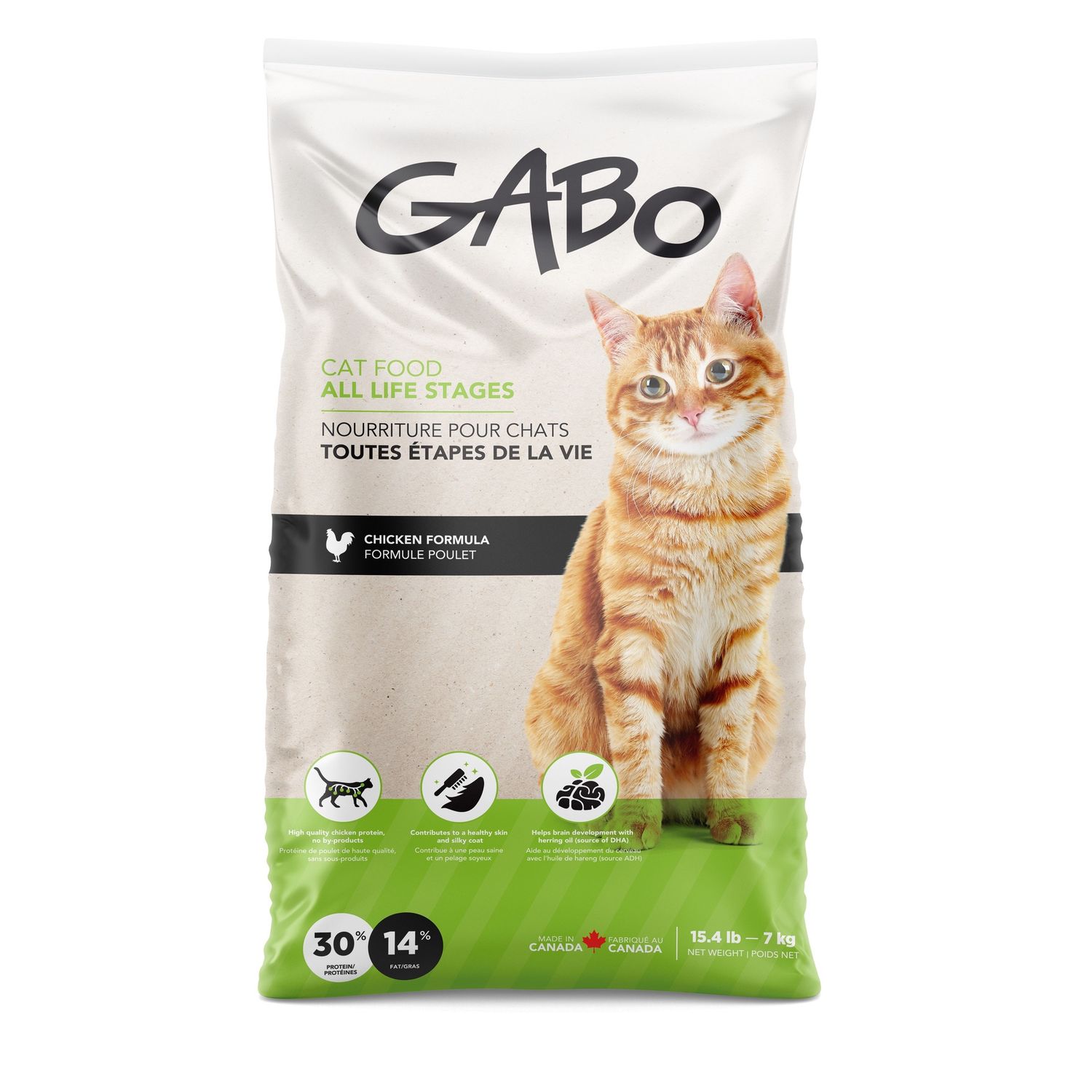Gabo - Nourriture pour chats et chatons/Poulet, Format: 15.5 lb (7 kg)
