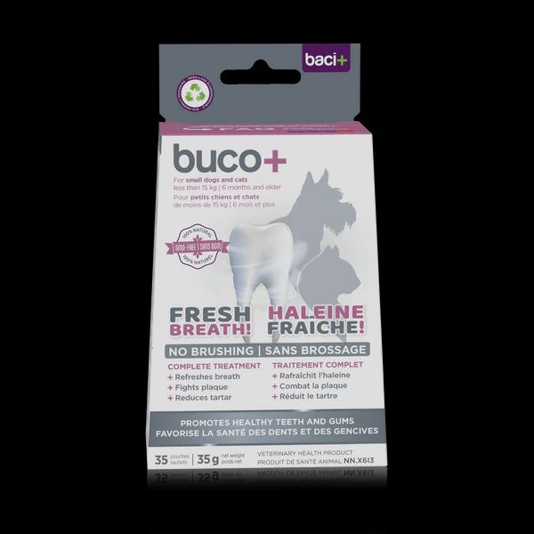 Baci+ Buco+ 100 mg - Soin dentaire pour chiens et chats, Format: 35 g