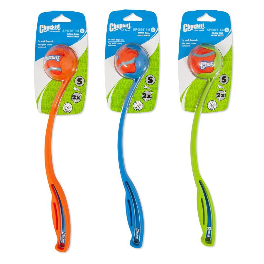 Chuck it! - Lance-balle avec balle / Couleurs assorties, Grandeur: Petit (14m)