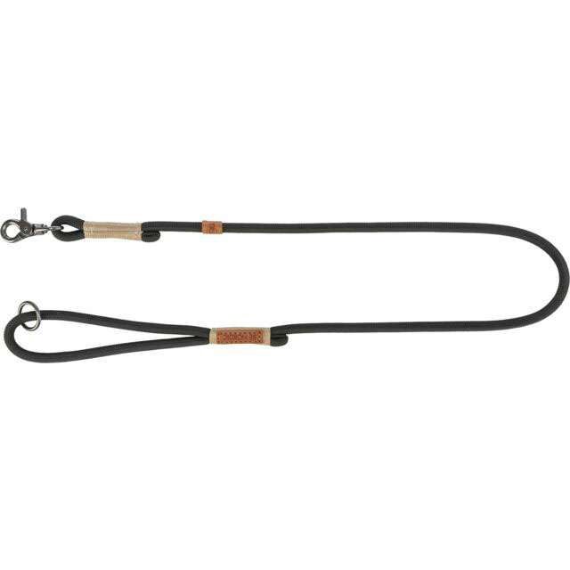 Trixie Be Nordic - Laisse en corde, Couleur: Noir, Taille: S-M