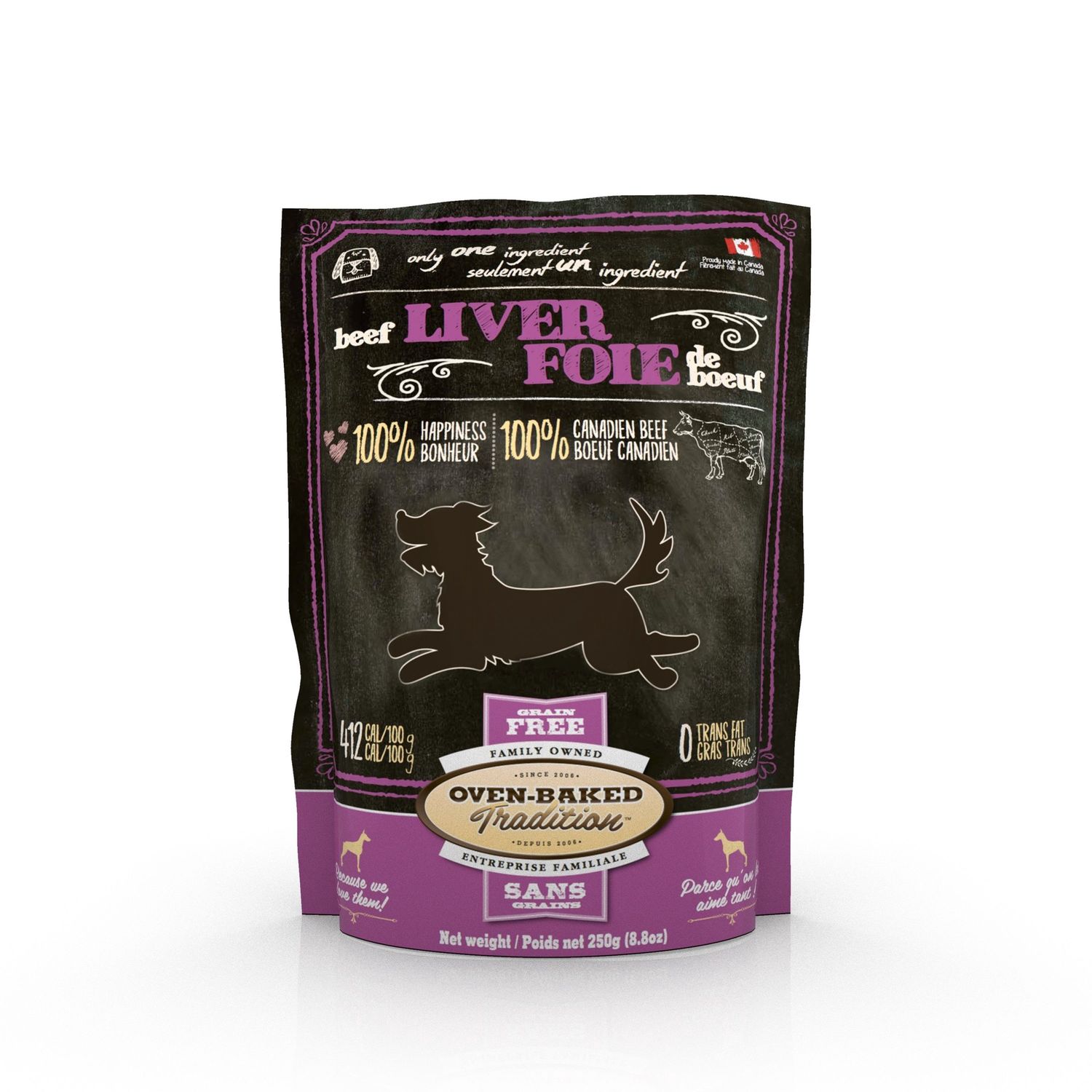 OBT - Gâterie foie de bœuf déshydraté, Format: 120 g